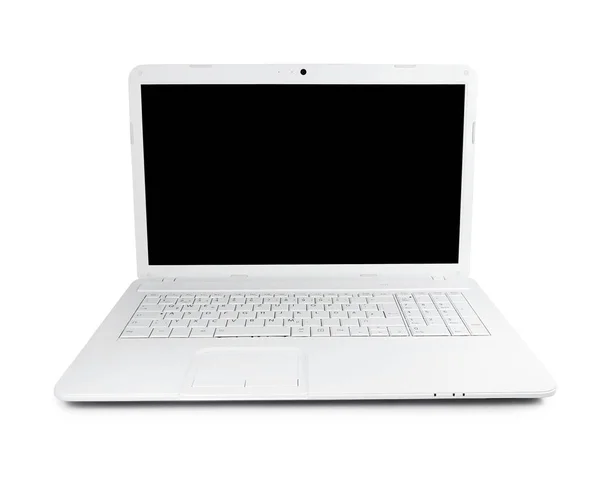 Wit, lege laptop of notebook — Stockfoto