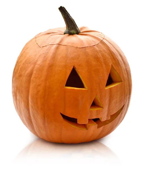 Abóbora de Halloween ou Jack O 'Lantern Fotografias De Stock Royalty-Free