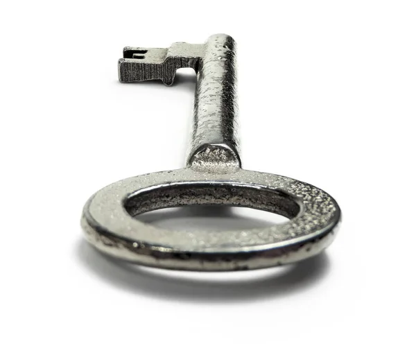 Chiave d'argento, vecchia chiave — Foto Stock