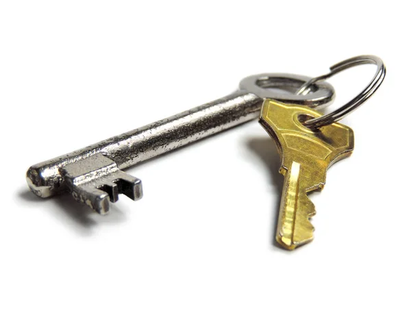 Ezüst kulcs, régi kulcs — Stock Fotó