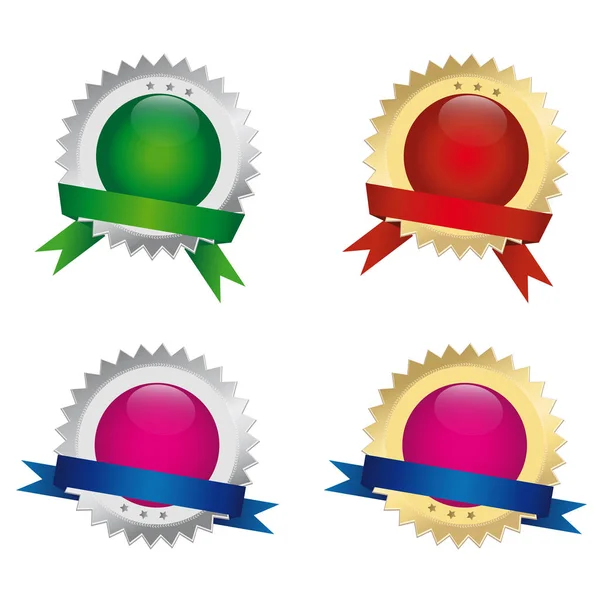 Set of colored medals — Stock Photo, Image