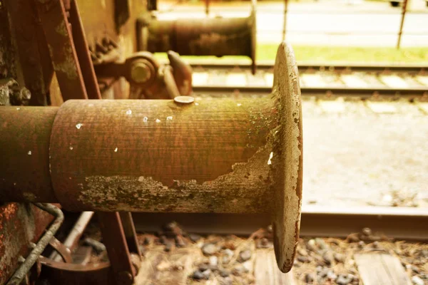 Alter, rostiger Eisenbahnwaggon — Stockfoto
