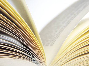 Açık kitap, yakın çekim vurdu