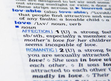 Sözlük açıklama aşk ile