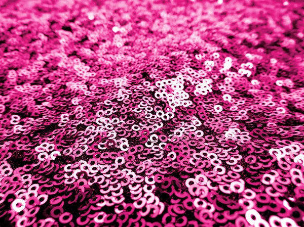 Pano de lantejoulas rosa brilhante — Fotografia de Stock