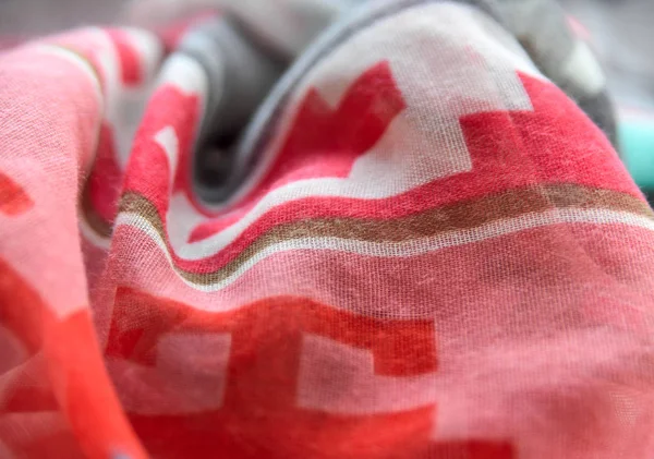 Wavy scarf, close-up shot — Stock Photo, Image