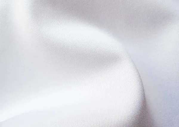 Vågig, vit linneduk — Stockfoto