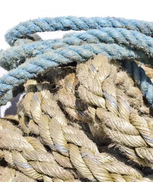 Old ropes, close-up shot — Stock Photo, Image