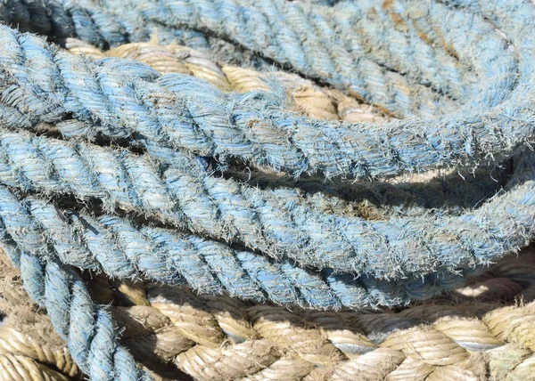 Old ropes, close-up shot — Stock Photo, Image