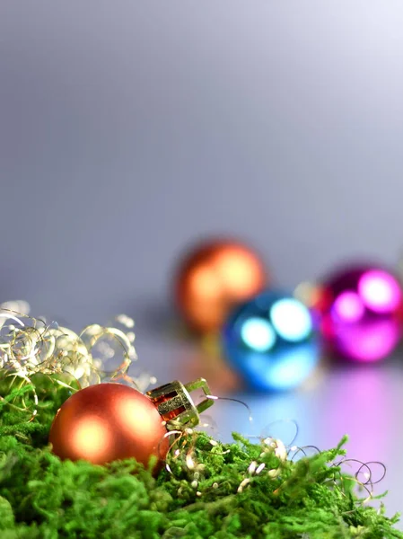 Dekorację świąteczną, bale choinkowe — Zdjęcie stockowe