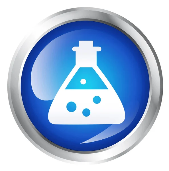 Ikona se symbolem chemie — Stock fotografie