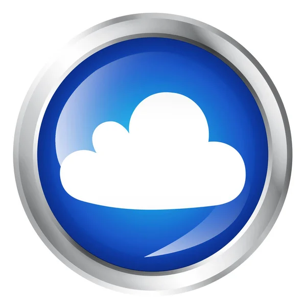 Icon with cloud sign — Stock Photo, Image