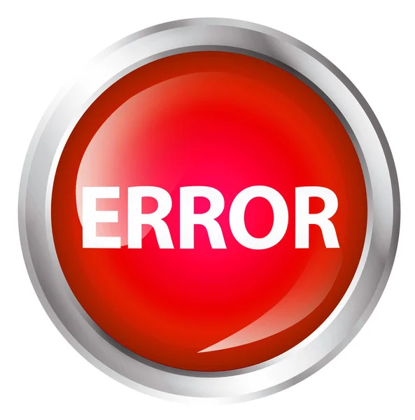 Icon with error text — Stock Photo, Image