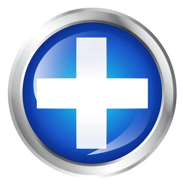 Computer icon with cross or plus symbol — Stock Photo, Image