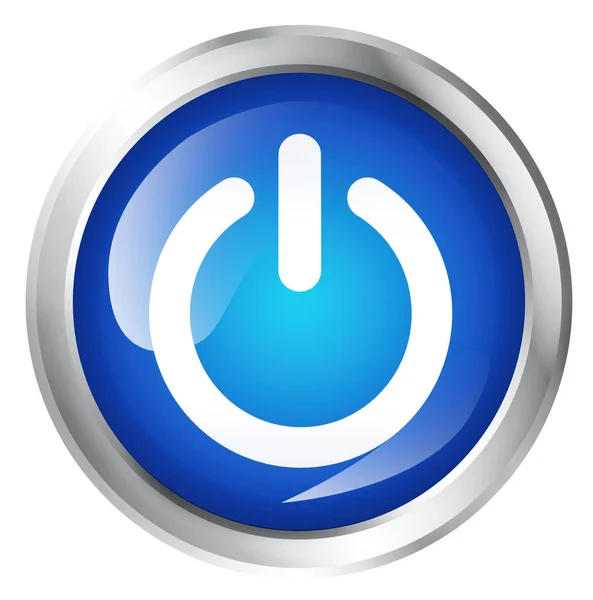 Med start symbol ikonen på datorn — Stockfoto