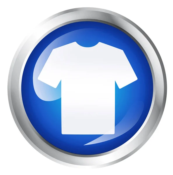 Ícone de computador com símbolo de t-shirt — Fotografia de Stock