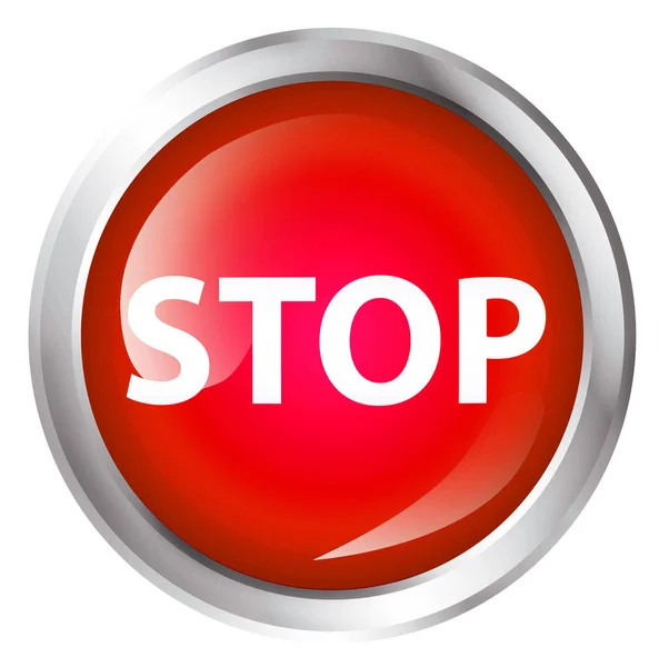 Icono del ordenador con texto stop —  Fotos de Stock