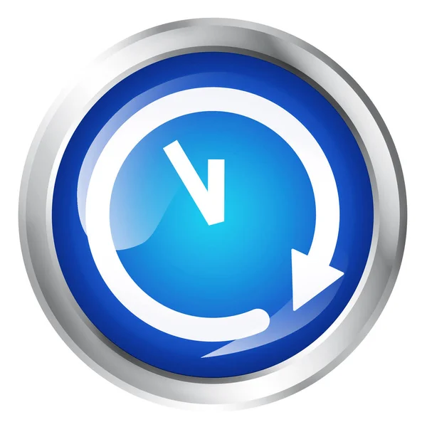 Med tiden eller klocka symbol ikonen på datorn — Stockfoto