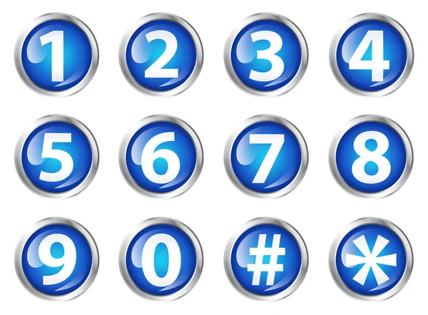 Ícones de computador com números e símbolos — Fotografia de Stock