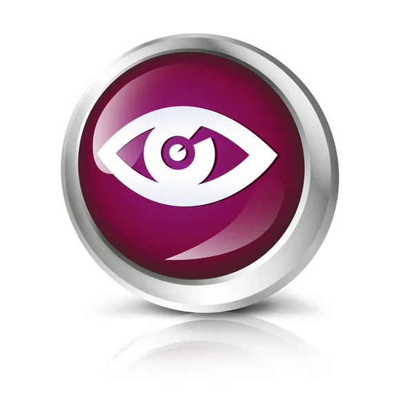Icona del computer con simbolo dell'occhio — Foto Stock