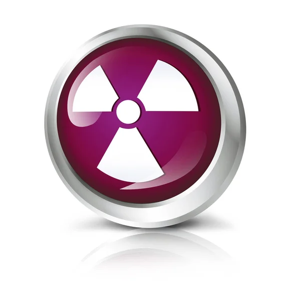 Computer icon with atomic symbol — Stock Photo, Image