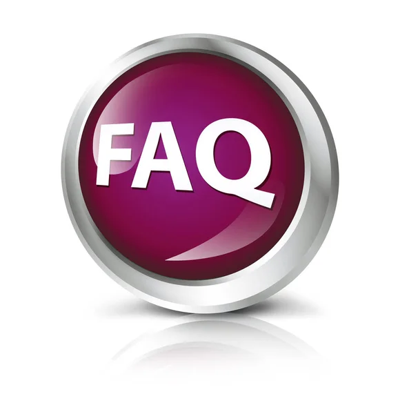 Computer icon with FAQ symbol — Stock Photo, Image