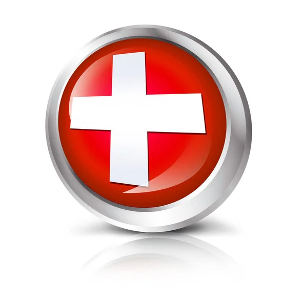 Computer icon with cross or plus symbol — Stock Photo, Image