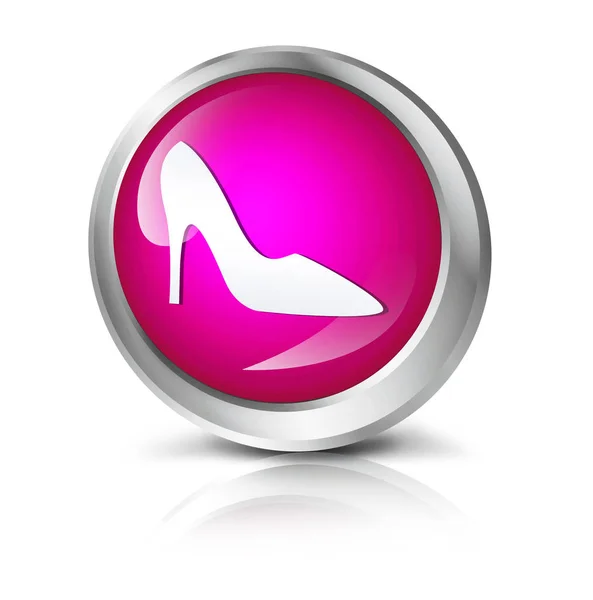 Computer icon with shoe symbol — Stock Photo, Image