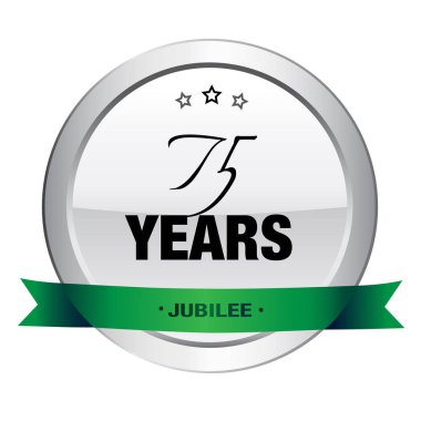 75 yıl Jübile mühür veya simgesi
