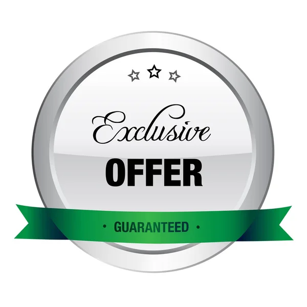 Exclusive offer seal or icon — Stock Vector