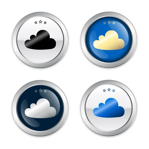 Sceau ou icône Cloud — Image vectorielle