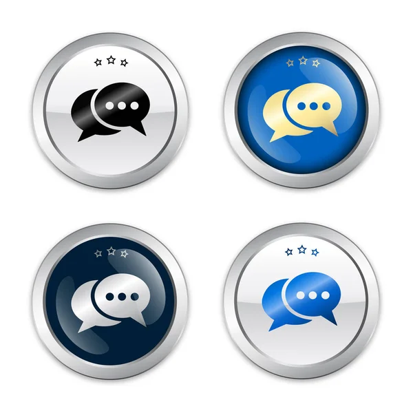 Messenger zegel of pictogram set — Stockvector