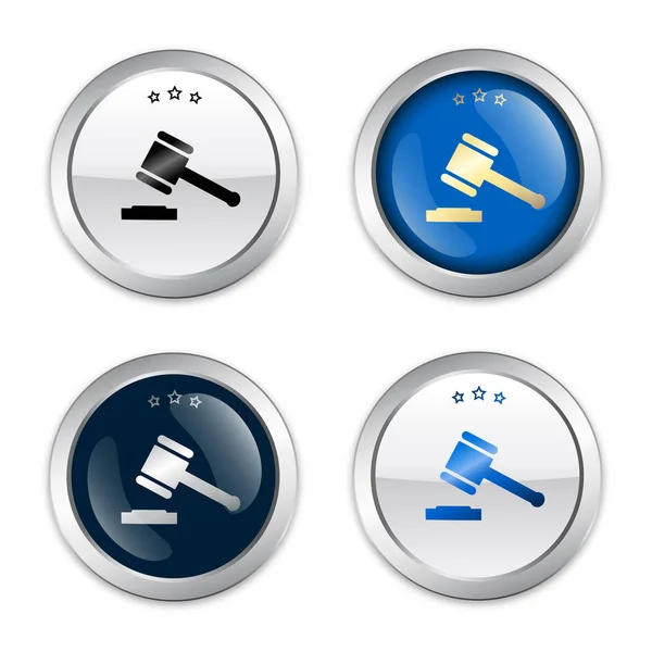Selos ou ícones da justiça — Vetor de Stock