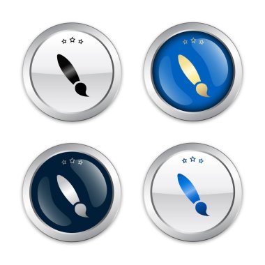 Sanat mühürler veya fırça simgesi olan simgeler