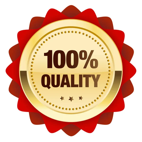 100 % minőség garantált seal vagy ikon — Stock Vector