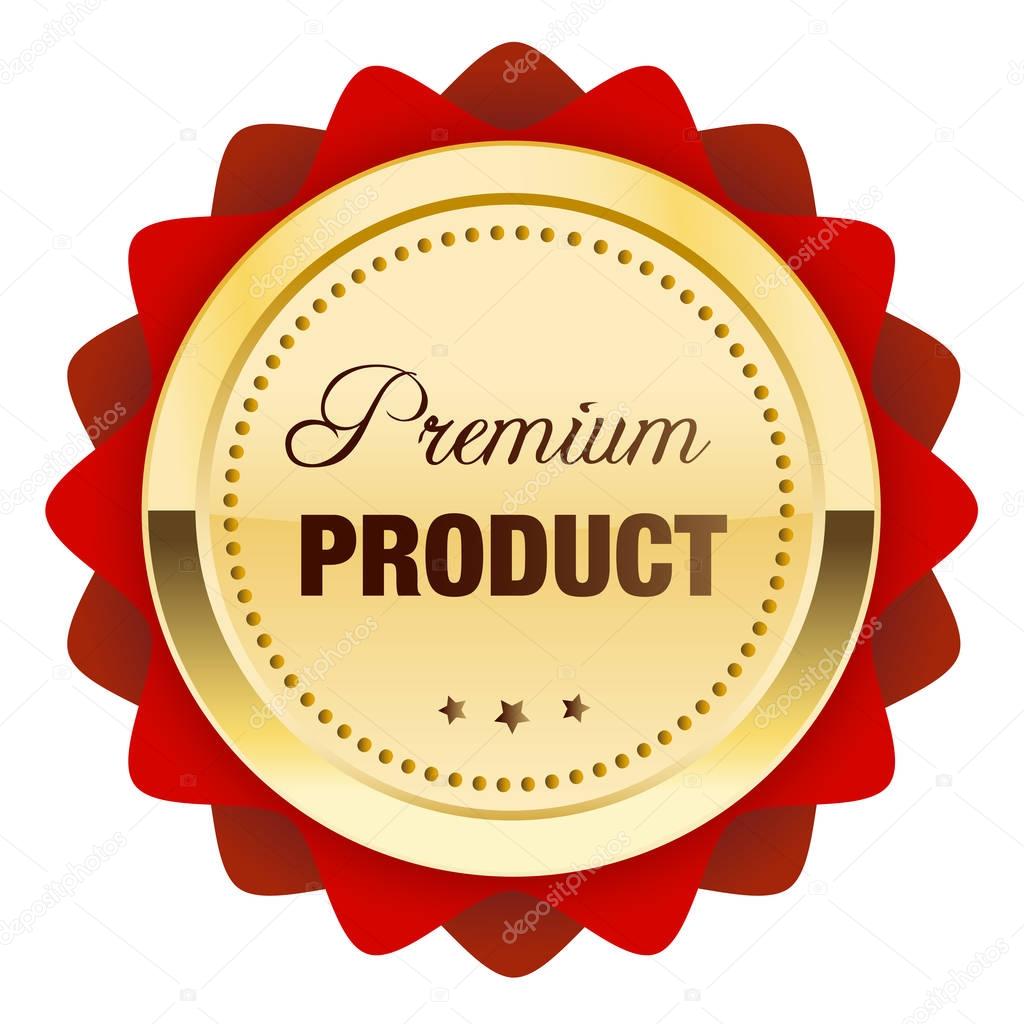 Premium product seal or icon