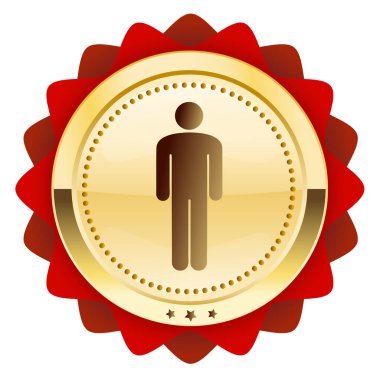 Adam mühür veya erkek sembolü simgesi