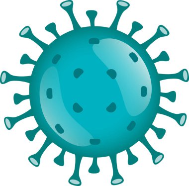 Koronavirüsü veya COVID-19 karantinasını durdurun. Virüs koruması için simge veya simge.