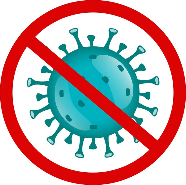 Stoppt Coronavirus Oder Covid Quarantäne Symbol Oder Symbol Für Virenschutz lizenzfreie Stockbilder