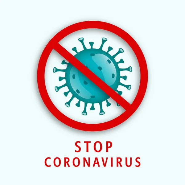 Stoppt Coronavirus Oder Covid Quarantäne Symbol Oder Symbol Für Virenschutz Stockbild