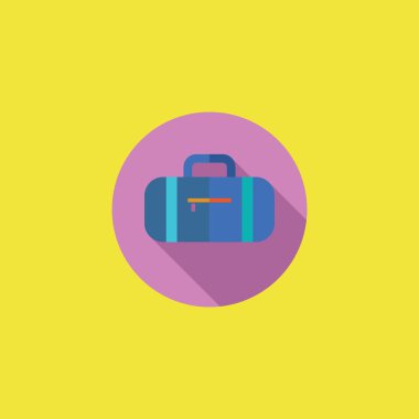 Spor çanta simge vektör çizim