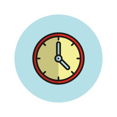 Saat simgesi vektör illüstrasyonu