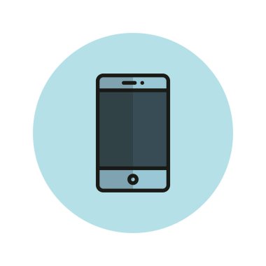 cep telefonu ikonu vektör illüstrasyonu