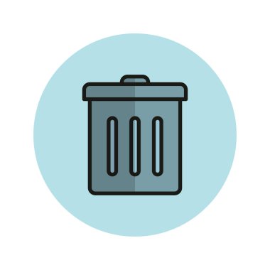 Çöp kutusu vektör illüstrasyonuName