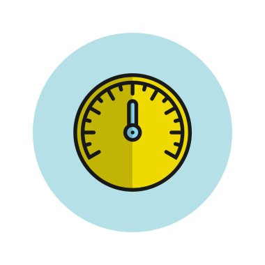  hız dometresi vektör illüstrasyonuName