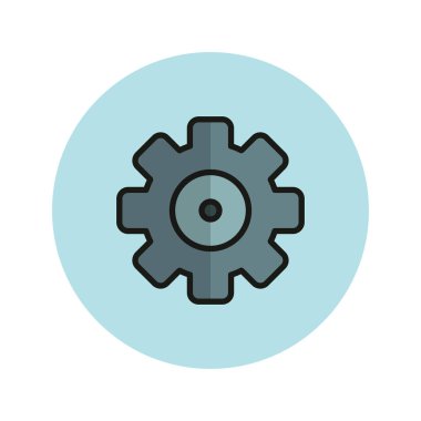 dişli simgesi vektör illüstrasyonu