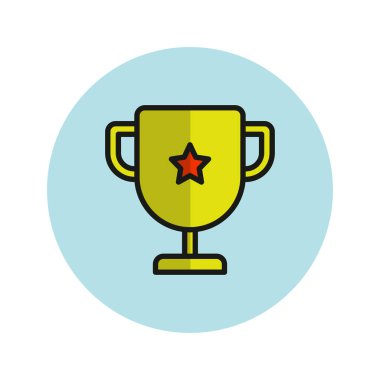 kupa simgesi vektör illüstrasyonu