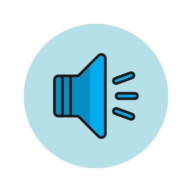 ses simgesi vektör illüstrasyonu