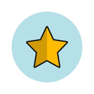 yıldız simgesi vektör illüstrasyonu