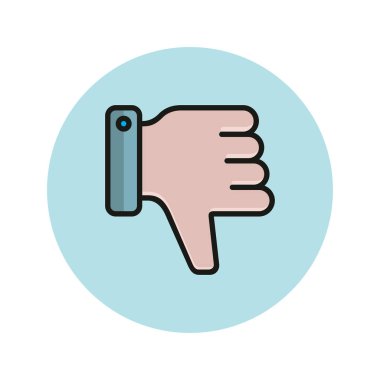 simge vektör illüstrasyonundan hoşlanmadım